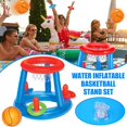 thumbnail image 1 of Pool Basketball Hoop Inflatable Basketball Hoop Swimming Pool Water Floating Objects Throwing Ring Basketball Hoop Toys For Kids Adults, 1 of 8