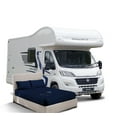 thumbnail image 2 of 36X76" Truck Sleeper Waterproof Mattress Protector Soft & Breathable Terry Cotton RV Bunk and Truck Sleeper Fitted Style Navy Blue Fits up -8'' Deep Pocket, Skin-Friendly Mattress Protector, 2 of 6