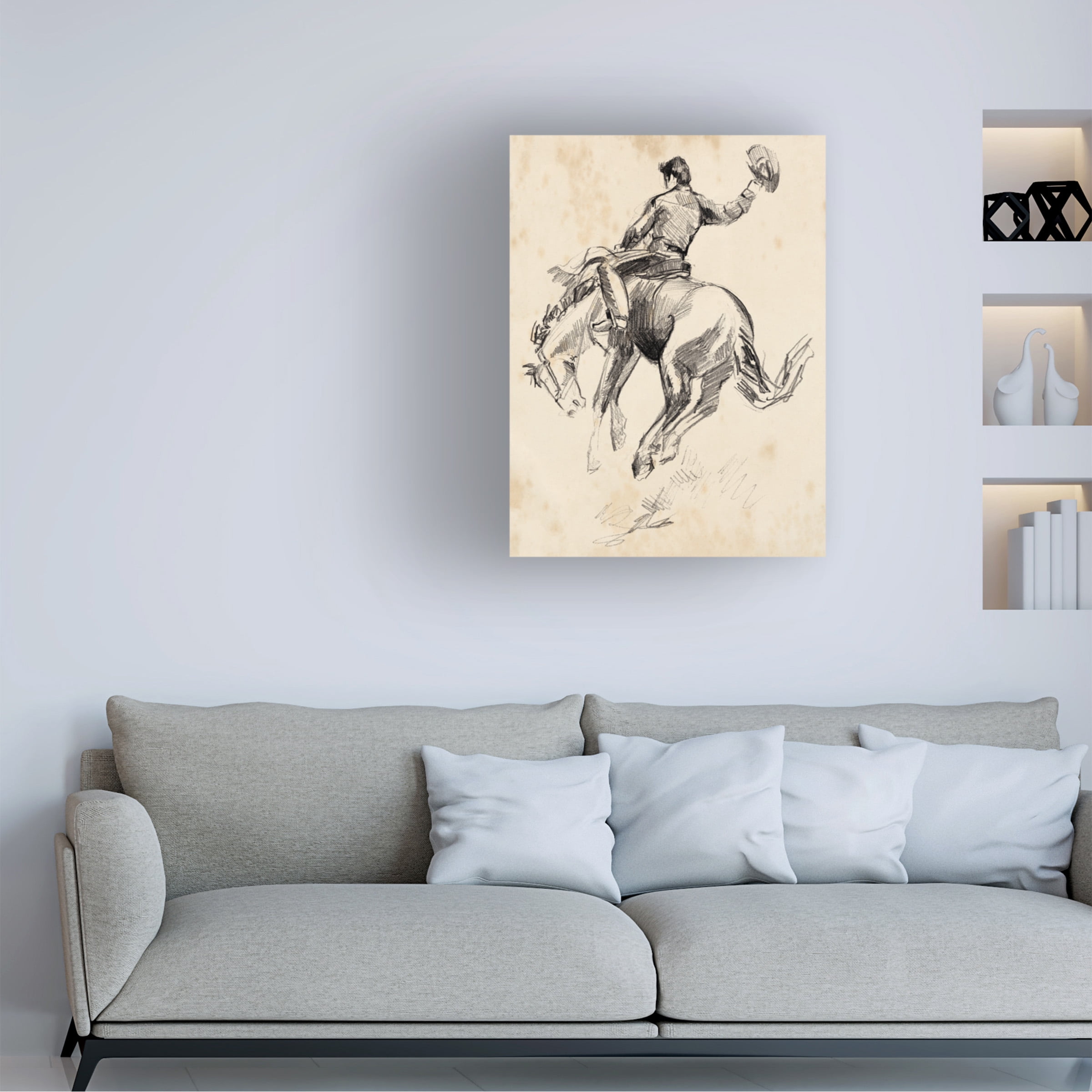 Jennifer Paxton Parker 'King Of The Rodeo II' Canvas Art