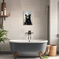 thumbnail image 2 of ZHONGYUTONG Bear Bathroom Wall Art Animal with Paper Canvas Painting Funny Wilderness Bear Prints for Bathroom Decor Waterproof Restroom Decorations for Cabin Home Framed (12.00" x 18.00"), 2 of 5