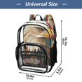 thumbnail image 5 of Iauyy Clear Backpack Heavy Duty PVC Transparent Backpack for College Workplace, Vivid Bird Pattern, 5 of 8