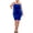 Cobalt, variant on Womens Plus Solid Satin Bodycon Dress
