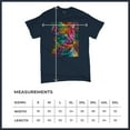 thumbnail image 5 of Tee Hunt Lovable Cat T-Shirt Dean Russo Colorful Felis Catus Men's Tee, Navy Blue, Large, 5 of 5