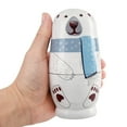 thumbnail image 5 of TETOU 5 Layer Christmas Nesting Dolls Wooden Matryoshka Doll Toy for Birthday Party Gift Home Table Christmas Decor(Polar Bear), 5 of 6