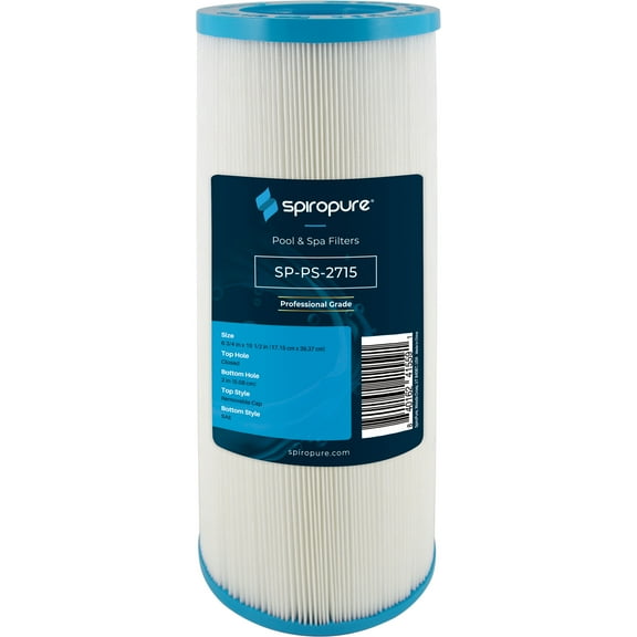 SpiroPure Replacement for Unicel 6CH-961 Filbur FC-2715 Pleatco PJW60TL-OT-F2S Jacuzzi Premium 6541-383 J-300 J400 Tier1 PAS-1342 Hot Tub Spa Pool Filter Replacement Cartridge