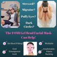 thumbnail image 3 of Gel Ice Pack Cold Pack Mask for Hot and Cold Therapy - Anti-Stress Migraine Mask - Reduces Eye Puffiness, Dark Circles - Fabric Back, 3 of 5