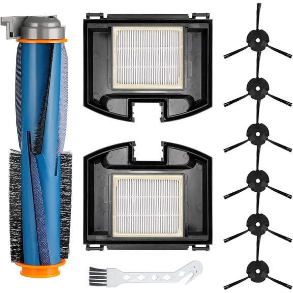 AV2310 Matrix Replacement Kits for Shark RV2300 Robot Vacuum Cleaner Parts, Vacuum Accessories 1 Main Brush, 2 HEPA Filters, 6 Side Brushes, 1 Cleaning Brush (Not for AV2310AE/ RV2310AE)