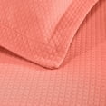 thumbnail image 6 of Superior Solitaire Cotton Decorative Bedspread and Sham Set, King, Coral, 6 of 10