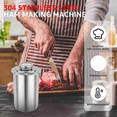 thumbnail image 3 of Stainless Steel Meat Press Meat, Large Capacity Ham Press Maker with Thermometer, Round Shape Meat Press Mold, 3 of 7