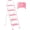 PINK, variant on BONTEC 2-Step Ladder, Folding Step Stool, 600lbs Max Load Capacity, Sturdy Steel, Non-Slip Pedals, Lightweight, Portable Steel Ladder with Convenient Handrail, Safety Design for Home & Work, Pink