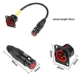 thumbnail image 2 of Cable XMSJSIY XLR macho tipo D para montaje en panel XLR hembra de 30 cm, 2 of 7