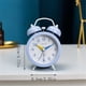 thumbnail image 3 of Reloj despertador analógico azul lindo for dormitorio decoración del hogar reloj despertador multifuncional con pilas, 3 of 6