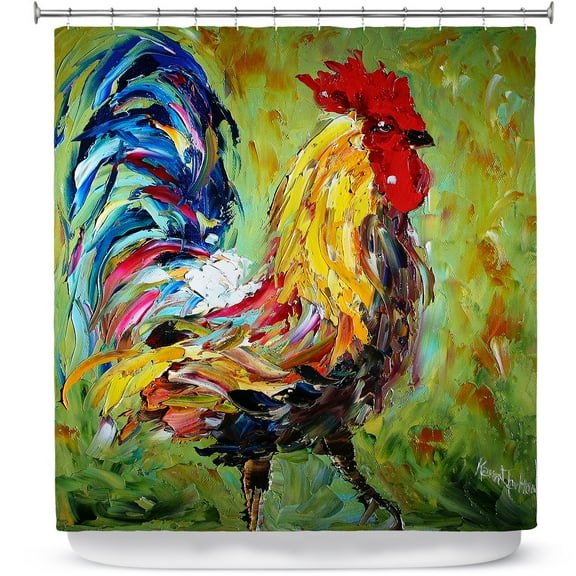 Shower Curtains 70" x 84" from DiaNoche Designs by Karen Tarlton - Rooster II