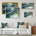 thumbnail image 4 of Designart "Green Blue Marbled Dreamscape II" Modern Geometric Wall Art Print, 4 of 5