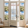 thumbnail image 2 of Spring Grassland Window Privacy Film, Nature Blue Sky Mountain Scenery Static Cling UV Sun Blocking Heat Control Window Tint Day and Night, Non-Adhesive One Way Windows Privacy Cover 17.7''x78.7'', 2 of 7
