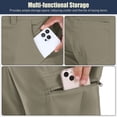 thumbnail image 6 of liyiyiyia Cargo Pants for Men Quick Drying Shorts Hiking Fishing Capris Breathable Outdoor Golf Pants, 6 of 10