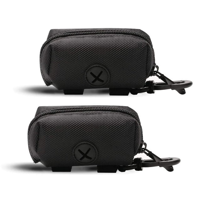Paquete de 2 dispensadores de bolsas para excrementos de perro, dispensador de bolsas para desechos de perro, soporte para bolsas para excrementos de perro, dispensador de correa para bolsas