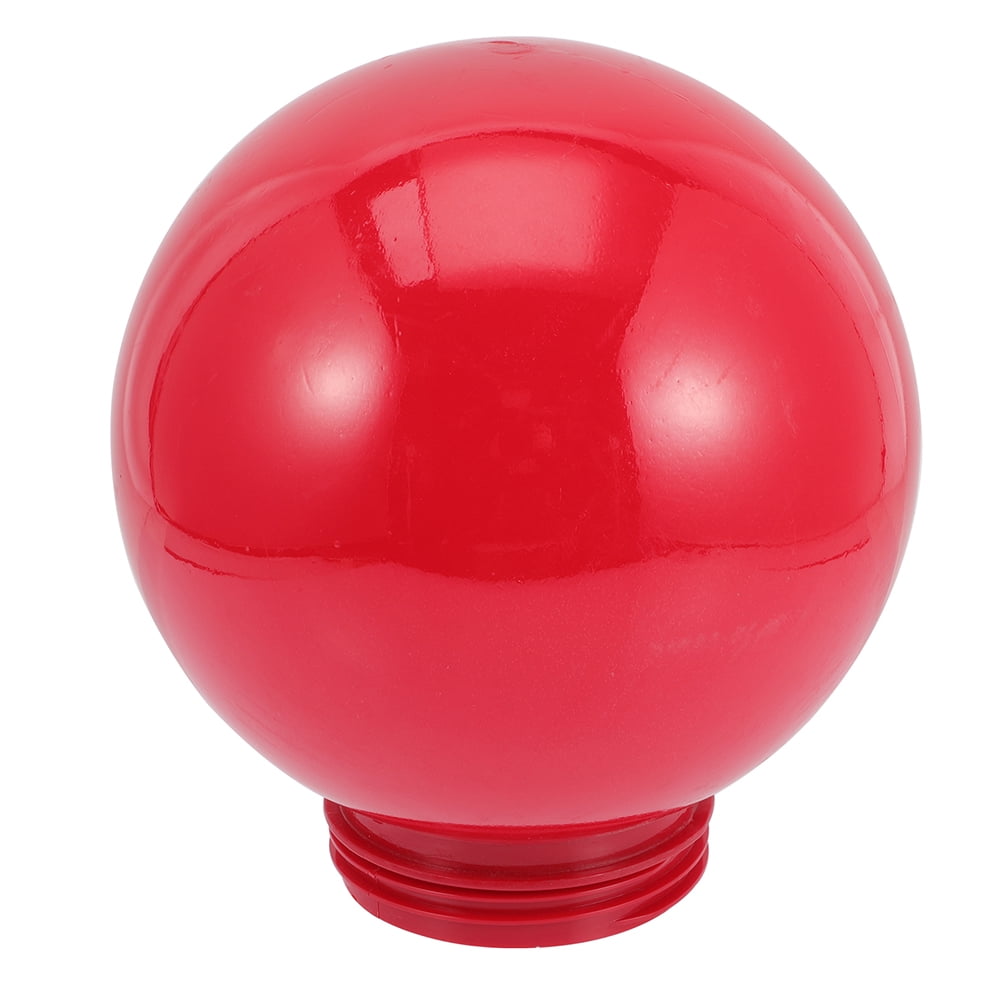 Luxshiny Red Acrylic Spherical Lamp Post Globe for Gardens and Streets
