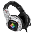 thumbnail image 3 of Audífonos Gamer BLOOSOM Camuflaje Blanco con Luz RGB LED, 3 of 4