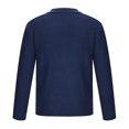 thumbnail image 5 of IROINNID Men's Long Sleeve Mid-Length Cardigan Jacket Solid Color Loose Button Closure Knit Cardigan Turndown Sweater Jacket, 5 of 6