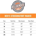 thumbnail image 5 of Frogg Toggs Hellbender Men's Stockingfoot Chest Waders for Fishing with Dripore Gen 2, Slate/Gray, Extra Large, 5 of 5