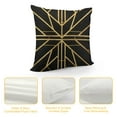 thumbnail image 4 of COMIO  Black Striped Geometric Lines Cushion Case Luxury Modern Square Throw Pillow Cover Decorative Pillow for Couch Living Room Bedroom Car, 4 of 5