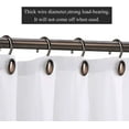 thumbnail image 2 of Metal Shower Curtain Hooks, Oil-Rubbed Bronze Rustproof Decorative Shower Curtain Rings for Bathroom, Curtain Hooks for Shower Liner, 12Pcs, 2 of 5