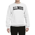 thumbnail image 2 of Wild Bobby State of Illinois College Style Unisex Crewneck Sweatshirt, 2 of 6