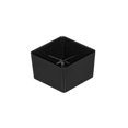 thumbnail image 3 of Mini Serve 2 oz Square Black Plastic Short Quadrato Cup - 1 3/4" x 1 3/4" x 1" - 100 count box, 3 of 11
