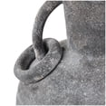 thumbnail image 4 of DecMode 13" Textured Whitewashed Gray Ceramic Vase with Ring Handles, 4 of 9