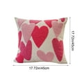 thumbnail image 3 of dajkiuy Valentine's Day Throw Pillow Covers, 18 x 18 Inch Red Hearts I Love You Valentines Day Pillow Covers Decorative Cushion Case for Home Sofa Couch Decor, 3 of 8
