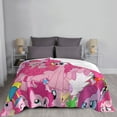 thumbnail image 6 of My Lit-Tle Pony Fleece Blanket Super Soft Cozy Throw Blanket Fuzzy Comfy Flannel Blanket Warm Plush Blankets And Throws For Couch, Sofa, Bed 40"X30", 6 of 7