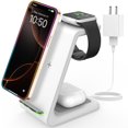 thumbnail image 1 of JoyGeek Estación de carga inalámbrica 3 en 1 para Apple, soporte de cargador inalámbrico para iPhone 16/15/14/13/12/11/SE/X/8 Pro Max Plus Mini, base de carga para Apple Watch Ultra/8/SE/7/6/5/4/3, Ai, 1 of 5