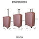 thumbnail image 4 of Juego de maletas de Viaje Gaon con ruedas set para equipaje rosa, 4 of 7