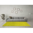 thumbnail image 3 of Ahgly Company Indoor Rectangle Abstract Yellow Contemporary Area Rugs, 2' x 5', 3 of 4