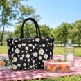 thumbnail image 5 of Lunch Carrier | Floral Insulated Tote | Leakproof Cooler Bag | Work Lunch Bag | Gift for Women Floral Daisy Bag Reusable Bag, 5 of 5