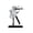A silver, variant on ANXPTIME Ballerinas Figurines Tabletop Decorations Resin Ballet Dancer Statue Sculpture