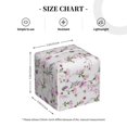 thumbnail image 4 of KLL Orchids Flowers Print Tissue Box Cover,Leather Tissue Holder Square Facial Tissue Case Facial Paper Organizer Dispenser for Bathroom, Vanity Countertop, 4 of 7