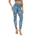 thumbnail image 3 of SELONE Leggings for Women Workout High Waist Sports Yogalicious Print Patterned Tie Dye Utility Dressy Everyday Soft Lifting Leggings Capri Jeggings Athletic Leggings for Women 38-Dark Blue M, 3 of 8