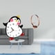thumbnail image 2 of Reloj De Pared De Madera Con Forma De Pingüino De Dibujos Animados, Soporte De Hierro Para Botellas De Vino, Decorativo, Bonito, Funciona Con Pilas, Para Dormitorio, Organizador De Botellas De, 2 of 8