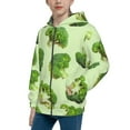 thumbnail image 2 of Kdxio Broccoli 3 Pattern Kids Boys Girls Zip Up Hoodie 3D Printed Hooded Sweatshirt Hoody Coat with Pocket 7-12 Y-Small, 2 of 6