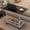 Black, variant on BEJOLO Height Adjustable C-Shaped End Table - Mobile Side Table with Wheels Slides Under Sofa, TV Tray for Living Room, Bedroom Small Spaces, Wood color