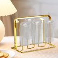 thumbnail image 6 of Metal Bottle Drying Rack, Mug Draining Organizer, Drinking Glass Drainer Stand, Glass Water Cup Rack for Dining Kitchen Tumbler Coffee Mugs Style A, 6 of 9