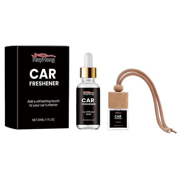 Difusor de aroma de 30 ml de larga duración con difusor colgante Decoraciones de fragancia para automóvil