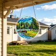 thumbnail image 4 of RICHMJ Acrylic Puzzles Suncatcher Window Hanging, 83 Pieces 7.4 Inch Sun Catcher Horse By the Forest and Lakeside Acrylic Puzzles, Garden Decoration for Women Men Birthday Gift Home Decor (B), 4 of 6