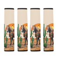 thumbnail image 5 of Chririnla Seatbelt Protector Removable Auto Seat Belt Cover Polyester SBR Composite Soft, Suitable for SUV Car, Horse Cactus Desert Theme, 5 of 8
