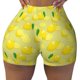 thumbnail image 2 of Fotbe Bright Lemons Shorts Sin Costuras – Shorts Deportivos de Cintura Alta para Mujer, Elásticos para Gimnasio, Yoga, Running o Ciclismo-XX-Large, 2 of 8