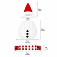 thumbnail image 4 of Aurorax Snowman Porch Goose Outfit 19 inch,Goose Clothes for Cement Goose Porch Goose 23"/17",Funny Red Christmas Porch Goose Accessories for Outdoor Lawn Yard, 4 of 6