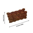 thumbnail image 5 of SIYTUAU Imitation Cookie Pencil Case Korean Style Large Capacity Zippered Bag Plush Fun Design For Students School Supplies Organizer Storage Accessory B, 5 of 5