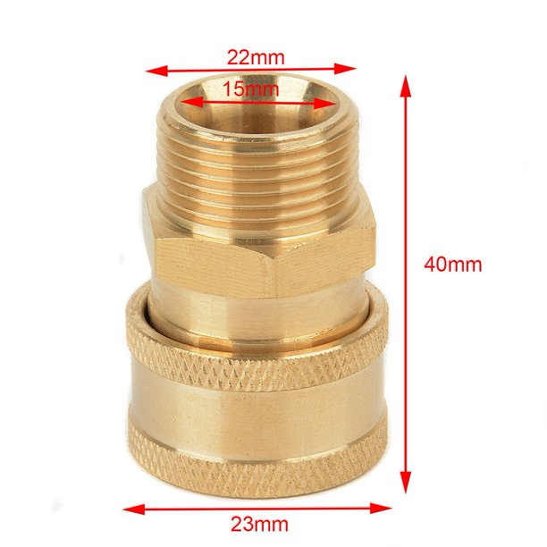 GLFILL High Pressure Car Washer Hose Fitting Adapter Threaded Pressure
